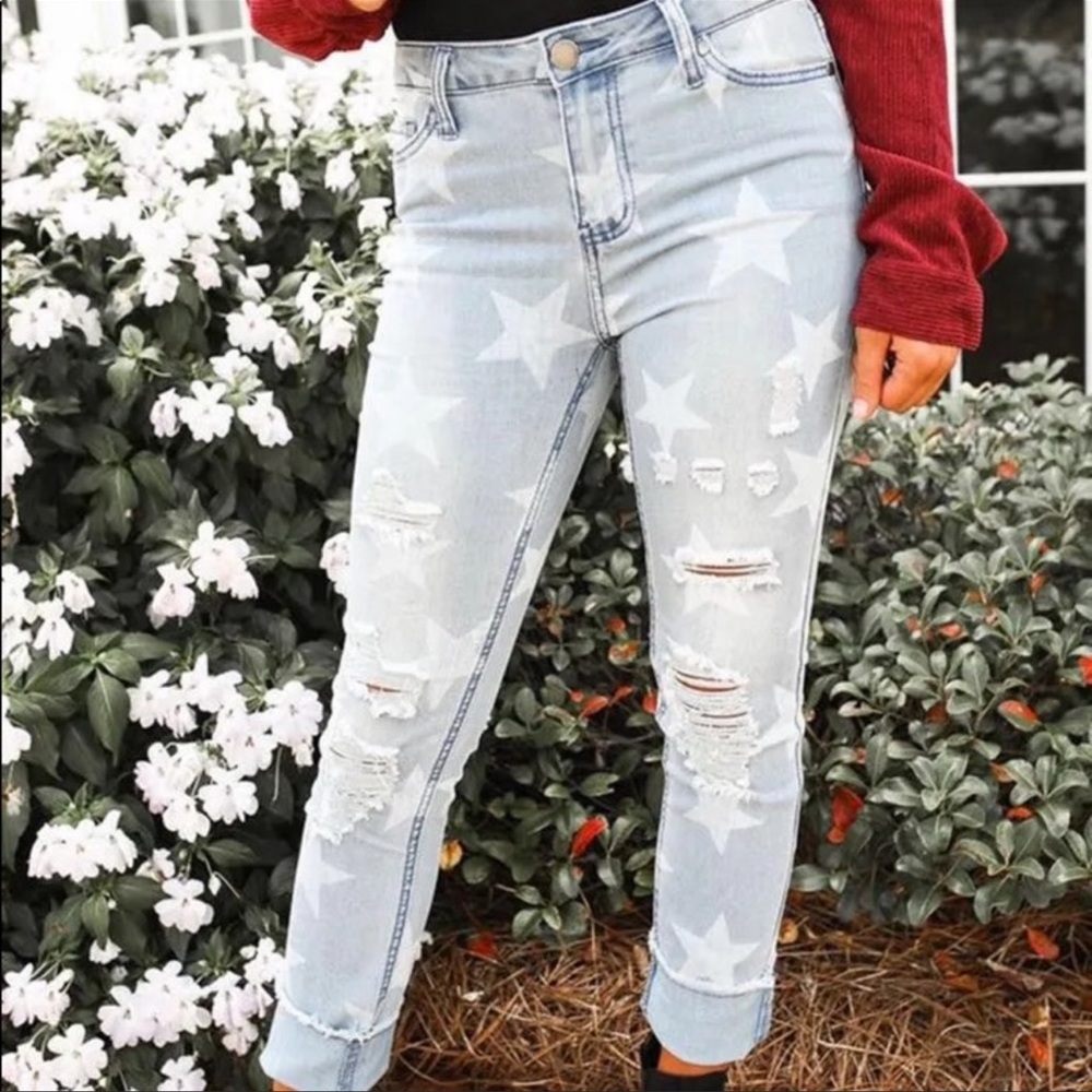 These Three Boutique Star Jeans